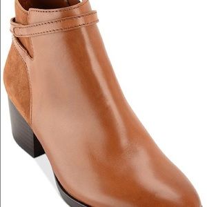 Brown Leather and Suede Ralph Lauren Booties